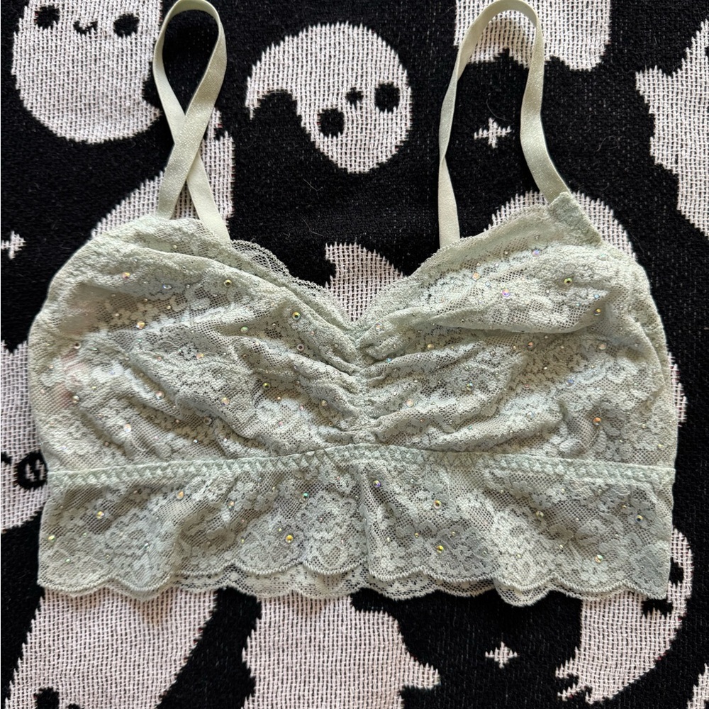 Victoria's Secret PINK Lace Bralette with Rhinestones